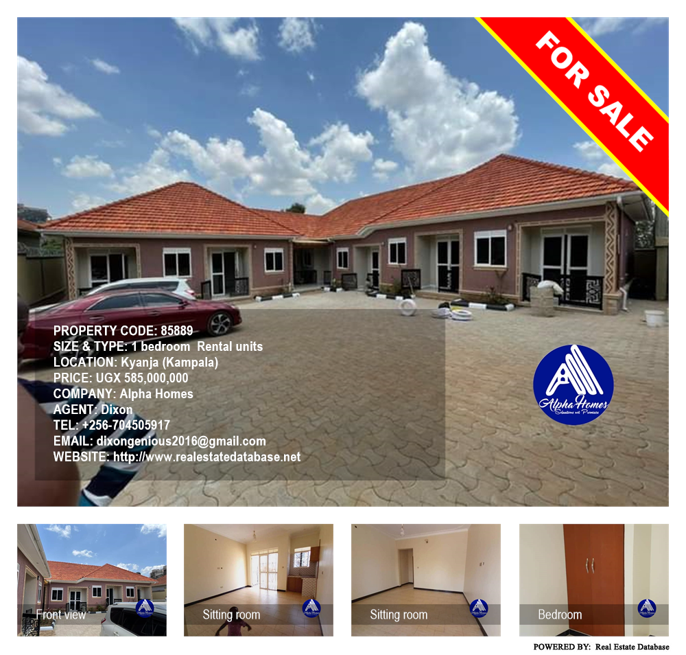 1 bedroom Rental units  for sale in Kyanja Kampala Uganda, code: 85889