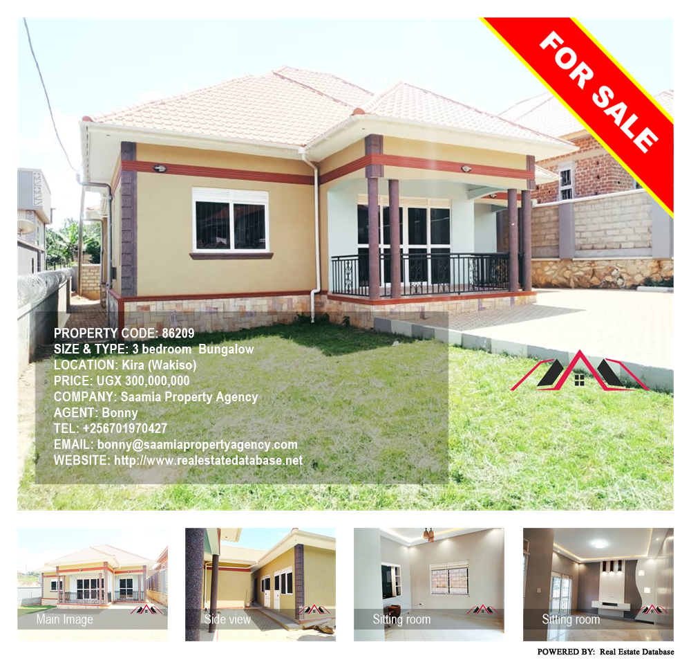 3 bedroom Bungalow  for sale in Kira Wakiso Uganda, code: 86209