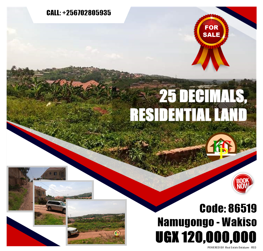 Residential Land  for sale in Namugongo Wakiso Uganda, code: 86519