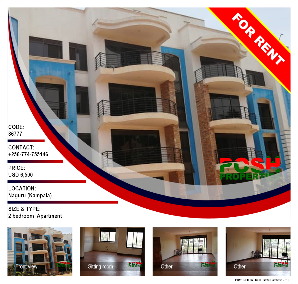 2 bedroom Apartment  for rent in Naguru Kampala Uganda, code: 86777
