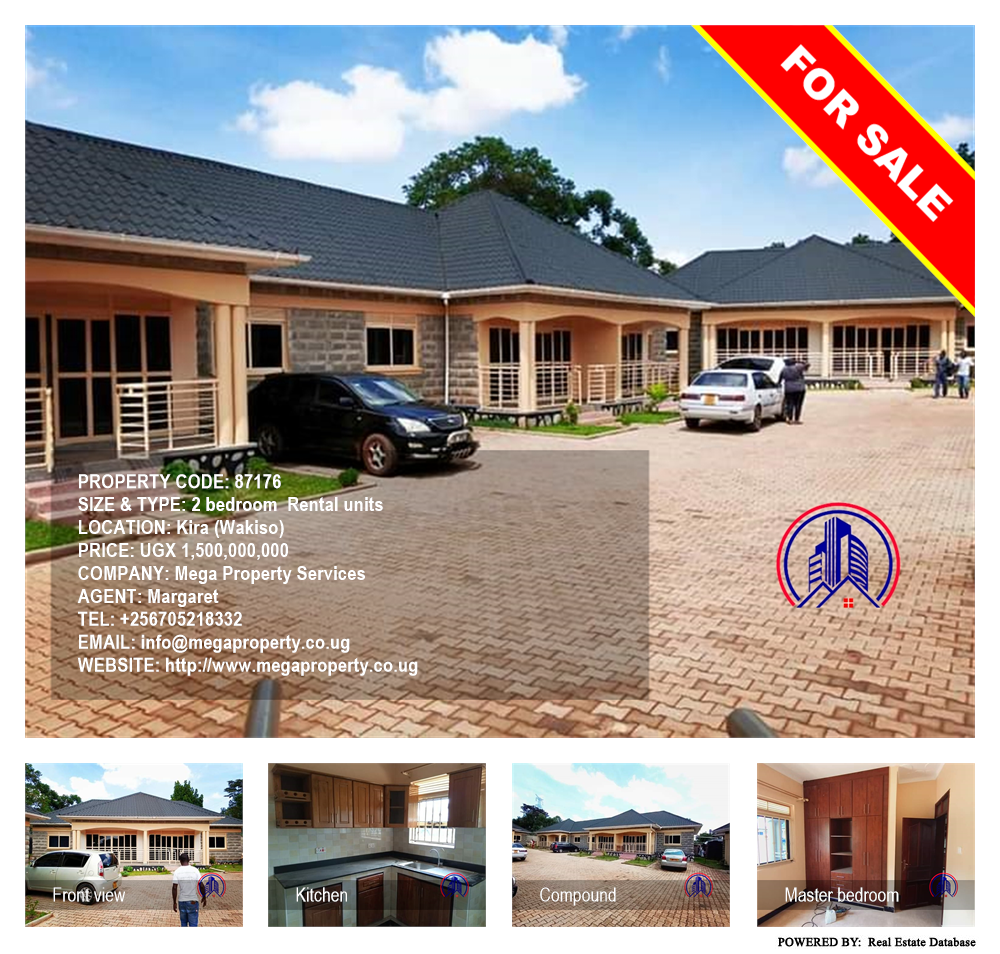 2 bedroom Rental units  for sale in Kira Wakiso Uganda, code: 87176