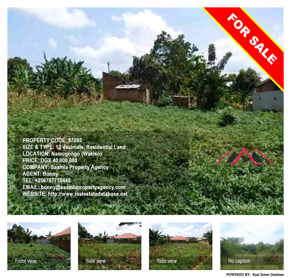 Residential Land  for sale in Namugongo Wakiso Uganda, code: 87293