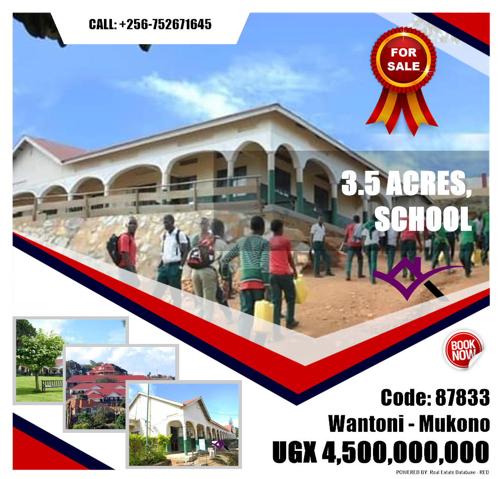 School  for sale in Wantoni Mukono Uganda, code: 87833