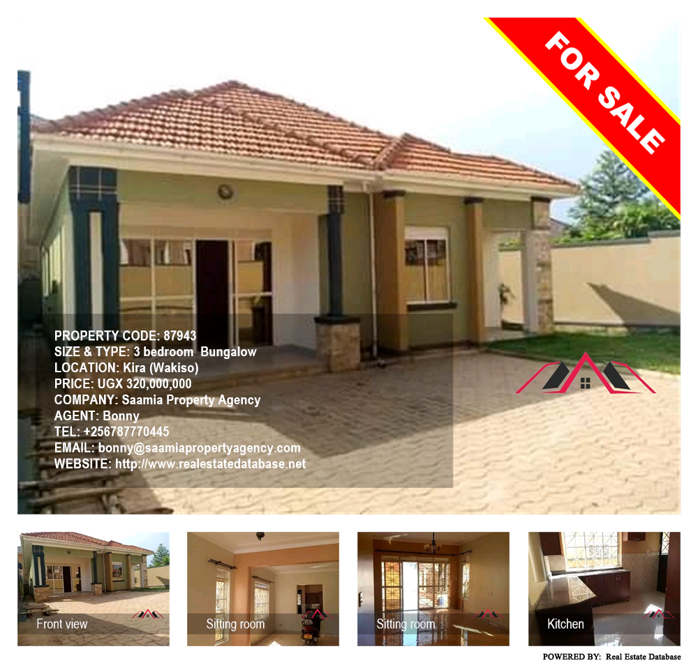 3 bedroom Bungalow  for sale in Kira Wakiso Uganda, code: 87943