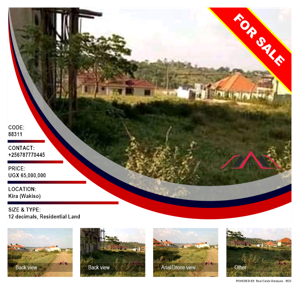 Residential Land  for sale in Kira Wakiso Uganda, code: 88311
