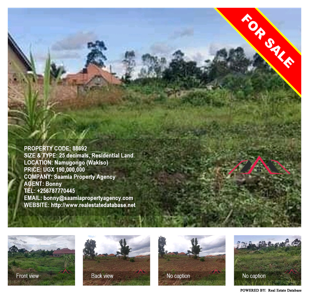 Residential Land  for sale in Namugongo Wakiso Uganda, code: 88692