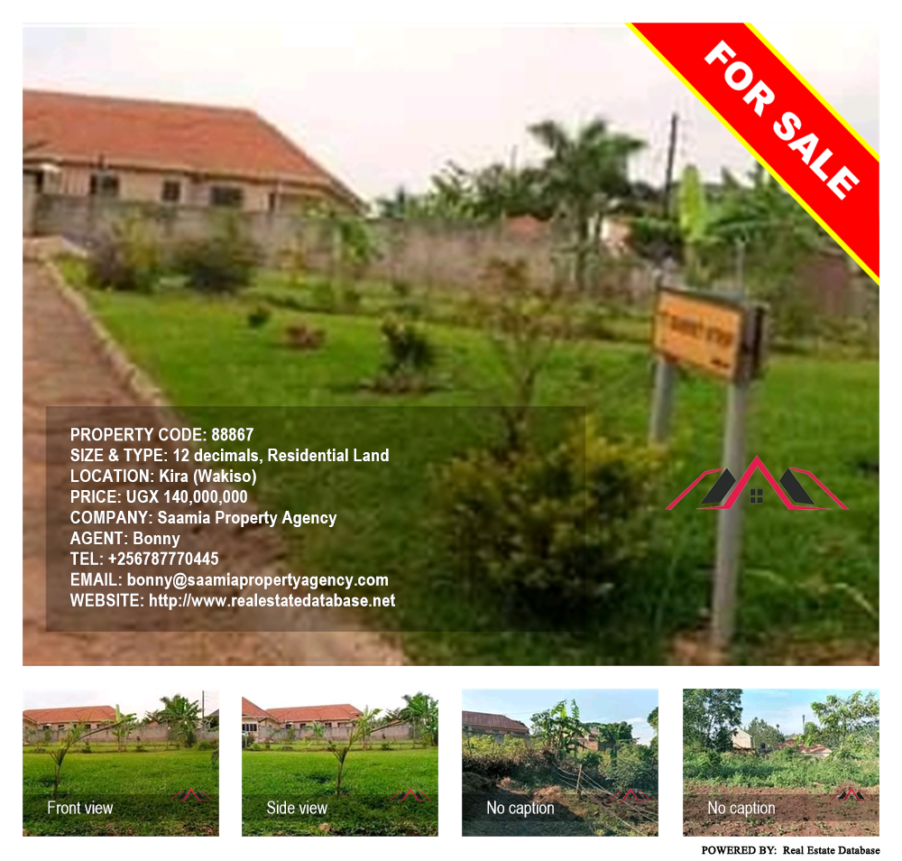 Residential Land  for sale in Kira Wakiso Uganda, code: 88867