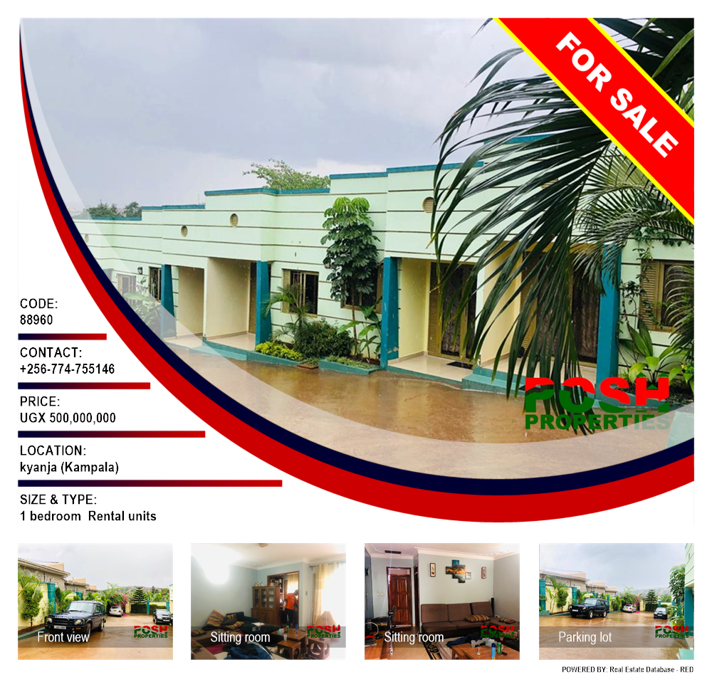 1 bedroom Rental units  for sale in Kyanja Kampala Uganda, code: 88960