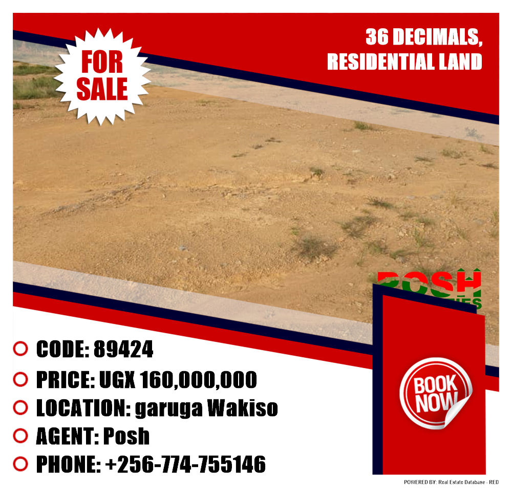 Residential Land  for sale in Garuga Wakiso Uganda, code: 89424