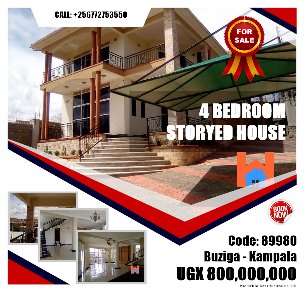 4 bedroom Storeyed house  for sale in Buziga Kampala Uganda, code: 89980