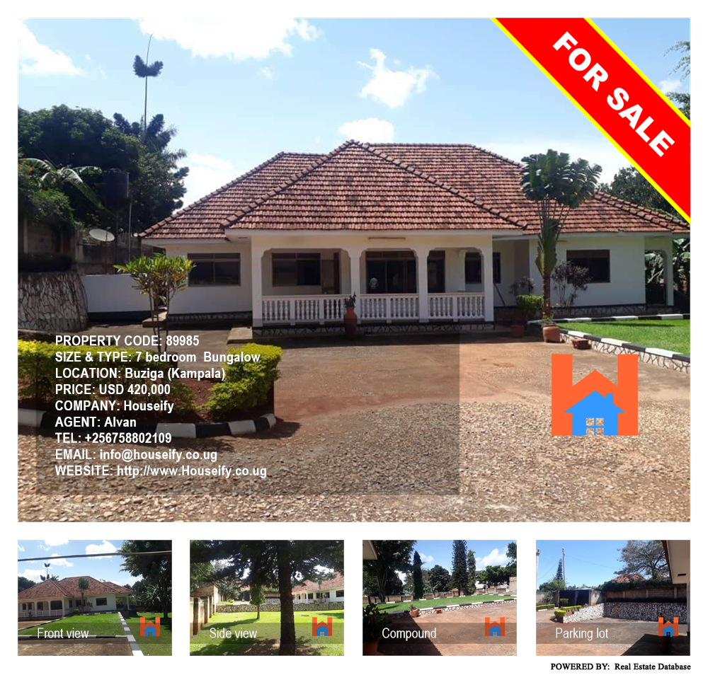 7 bedroom Bungalow  for sale in Buziga Kampala Uganda, code: 89985