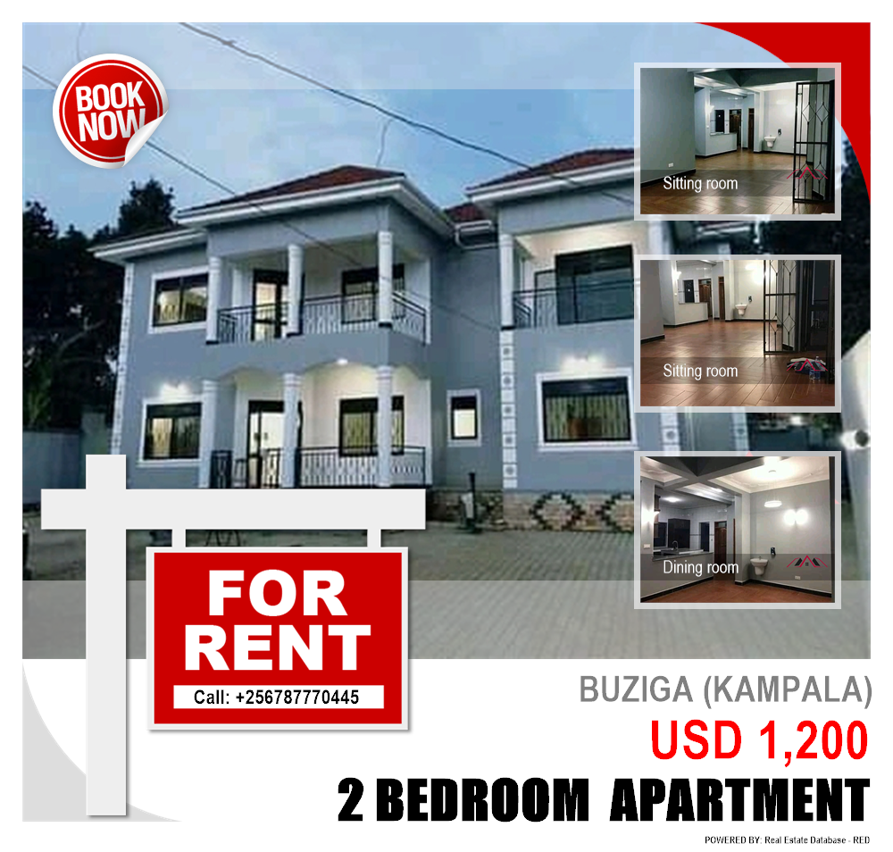 2 bedroom Apartment  for rent in Buziga Kampala Uganda, code: 90025