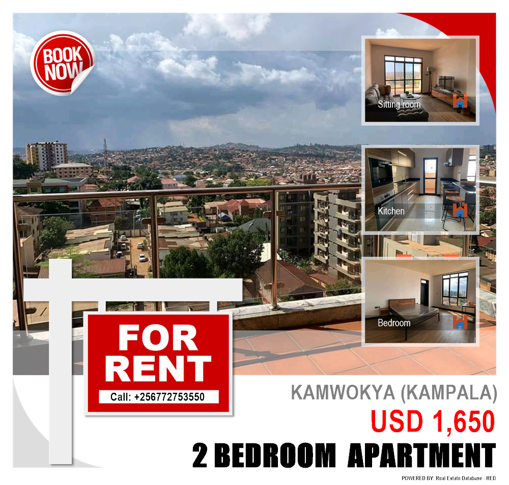 2 bedroom Apartment  for rent in Kamwokya Kampala Uganda, code: 90293