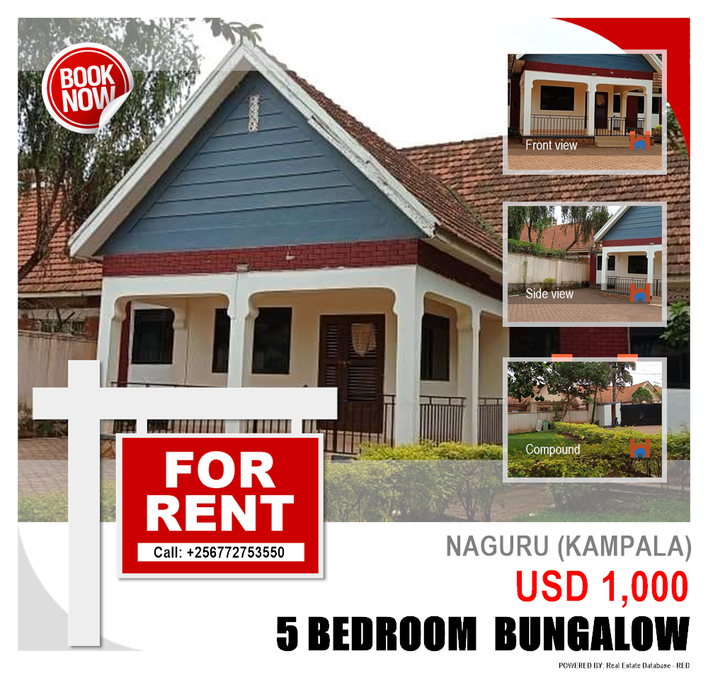 5 bedroom Bungalow  for rent in Naguru Kampala Uganda, code: 90299