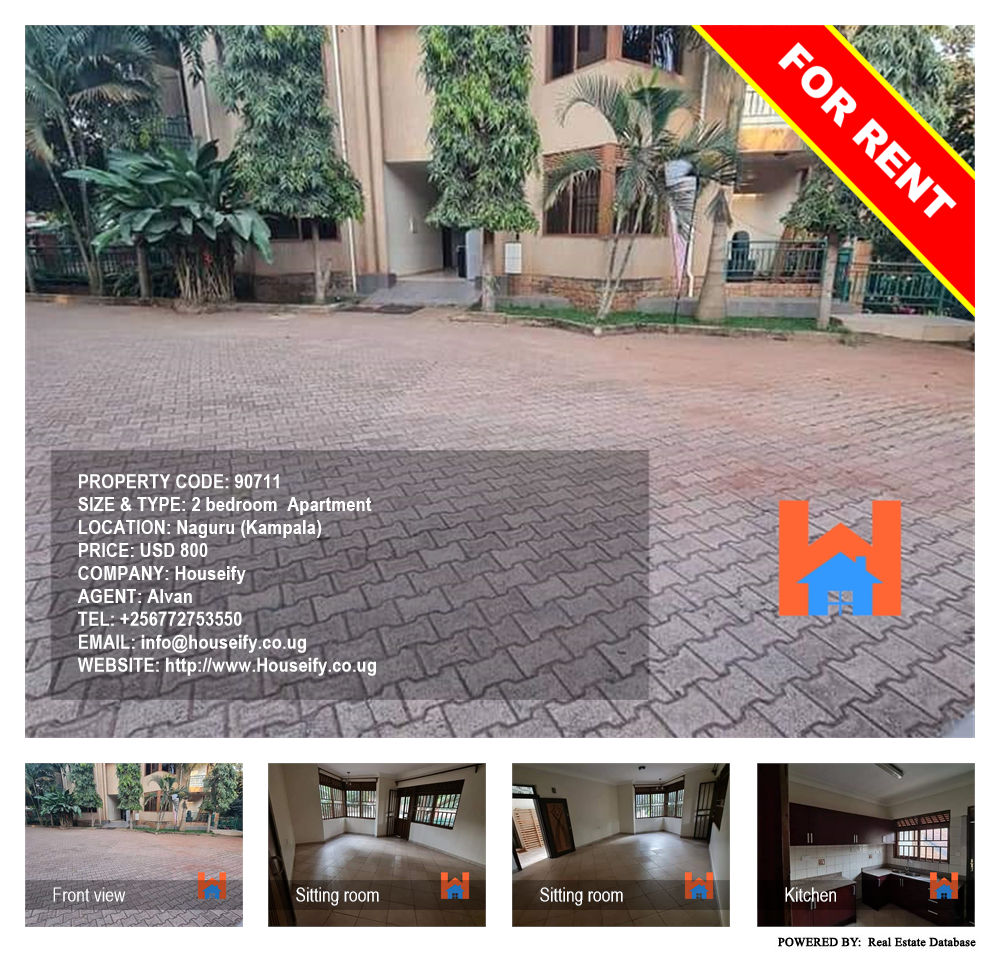 2 bedroom Apartment  for rent in Naguru Kampala Uganda, code: 90711