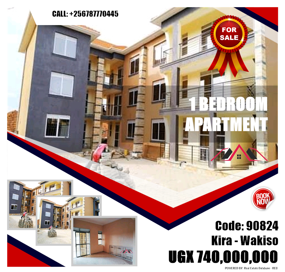 1 bedroom Apartment  for sale in Kira Wakiso Uganda, code: 90824