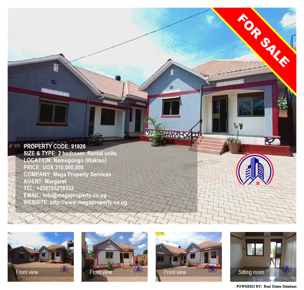 2 bedroom Rental units  for sale in Namugongo Wakiso Uganda, code: 91926