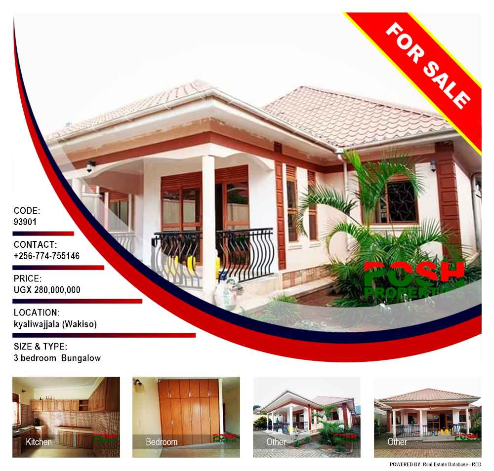 3 bedroom Bungalow  for sale in Kyaliwajjala Wakiso Uganda, code: 93901