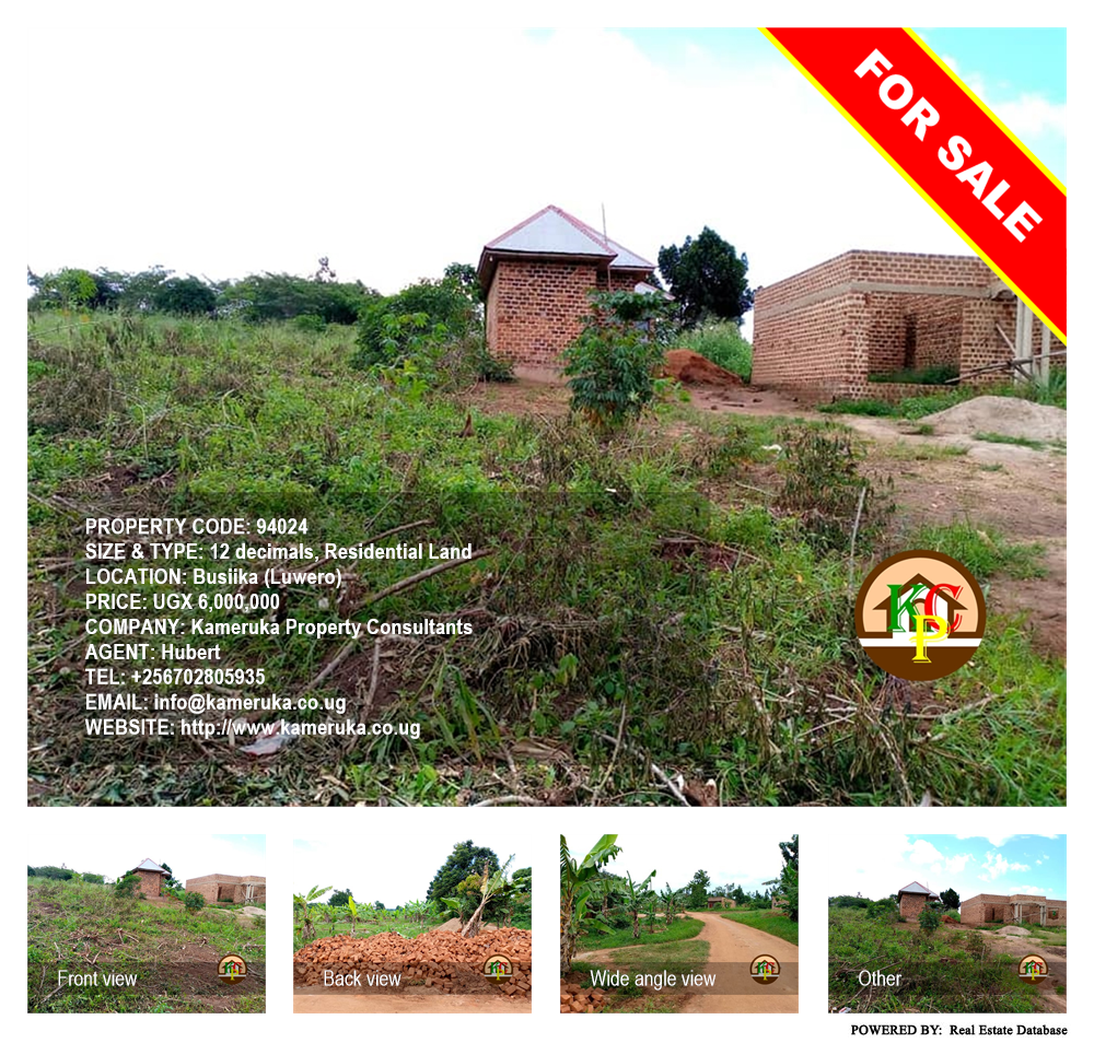 Residential Land  for sale in Busiika Luweero Uganda, code: 94024