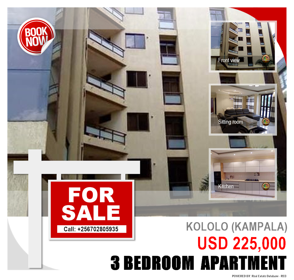 3 bedroom Apartment  for sale in Kololo Kampala Uganda, code: 94258