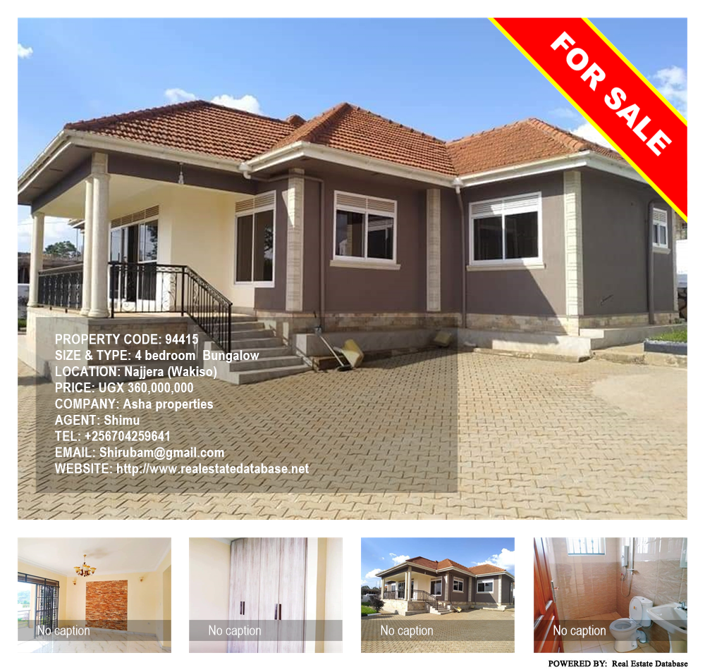 4 bedroom Bungalow  for sale in Najjera Wakiso Uganda, code: 94415