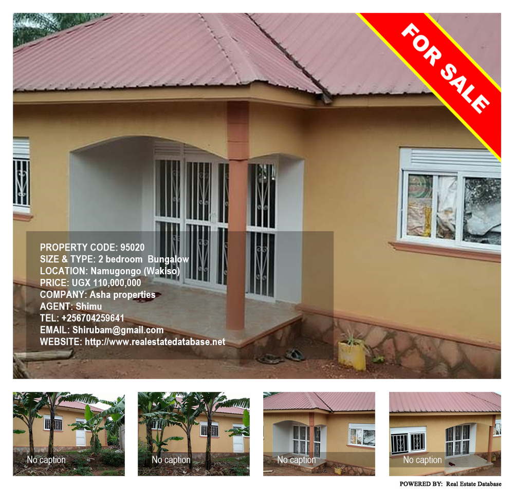 2 bedroom Bungalow  for sale in Namugongo Wakiso Uganda, code: 95020