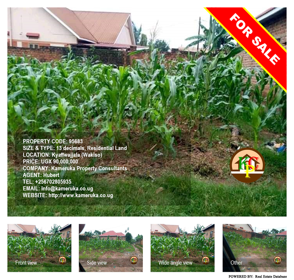 Residential Land  for sale in Kyaliwajjala Wakiso Uganda, code: 95683