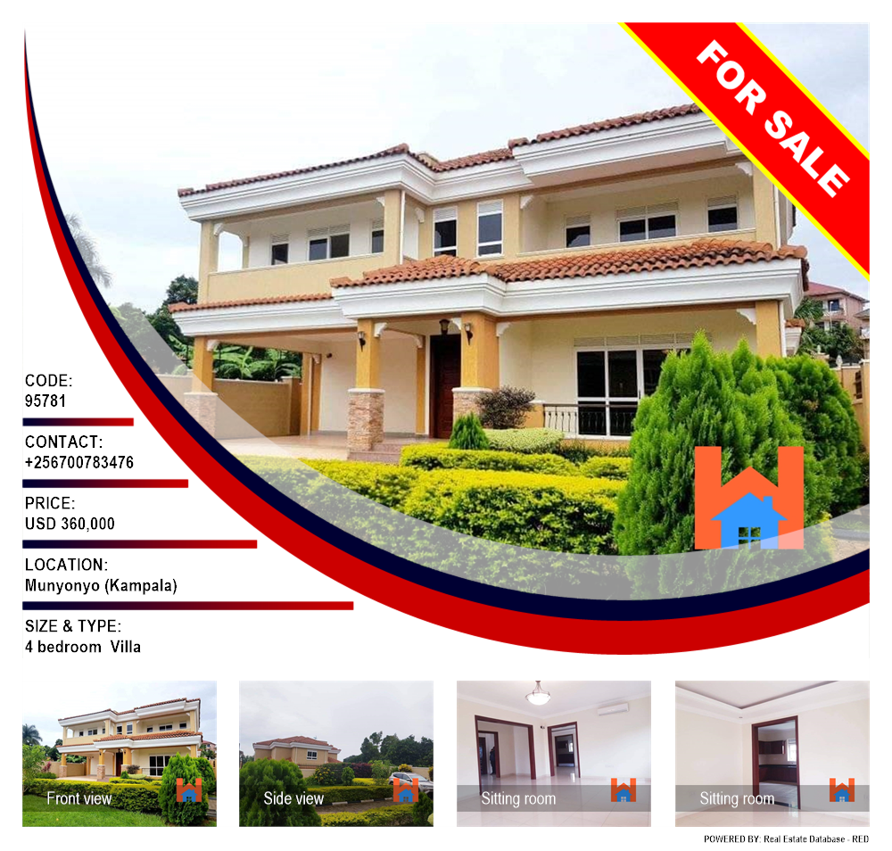 4 bedroom Villa  for sale in Munyonyo Kampala Uganda, code: 95781