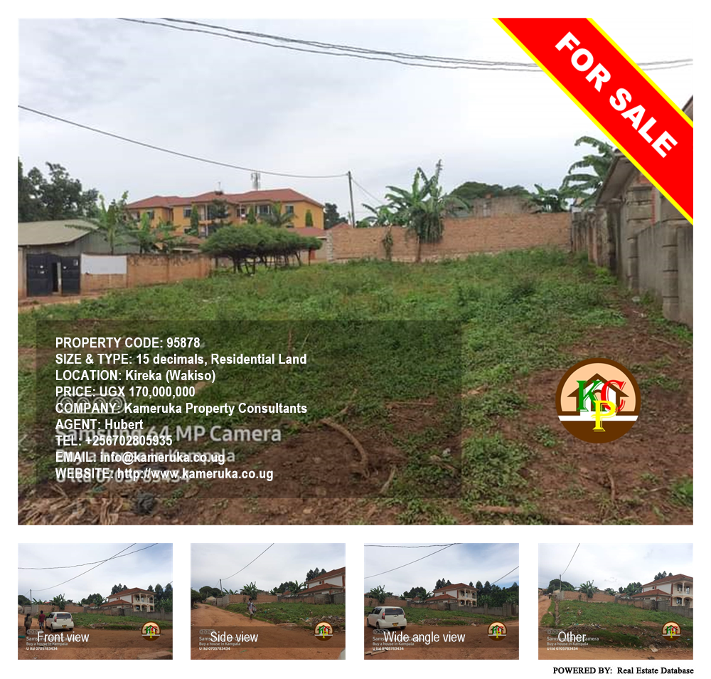 Residential Land  for sale in Kireka Wakiso Uganda, code: 95878
