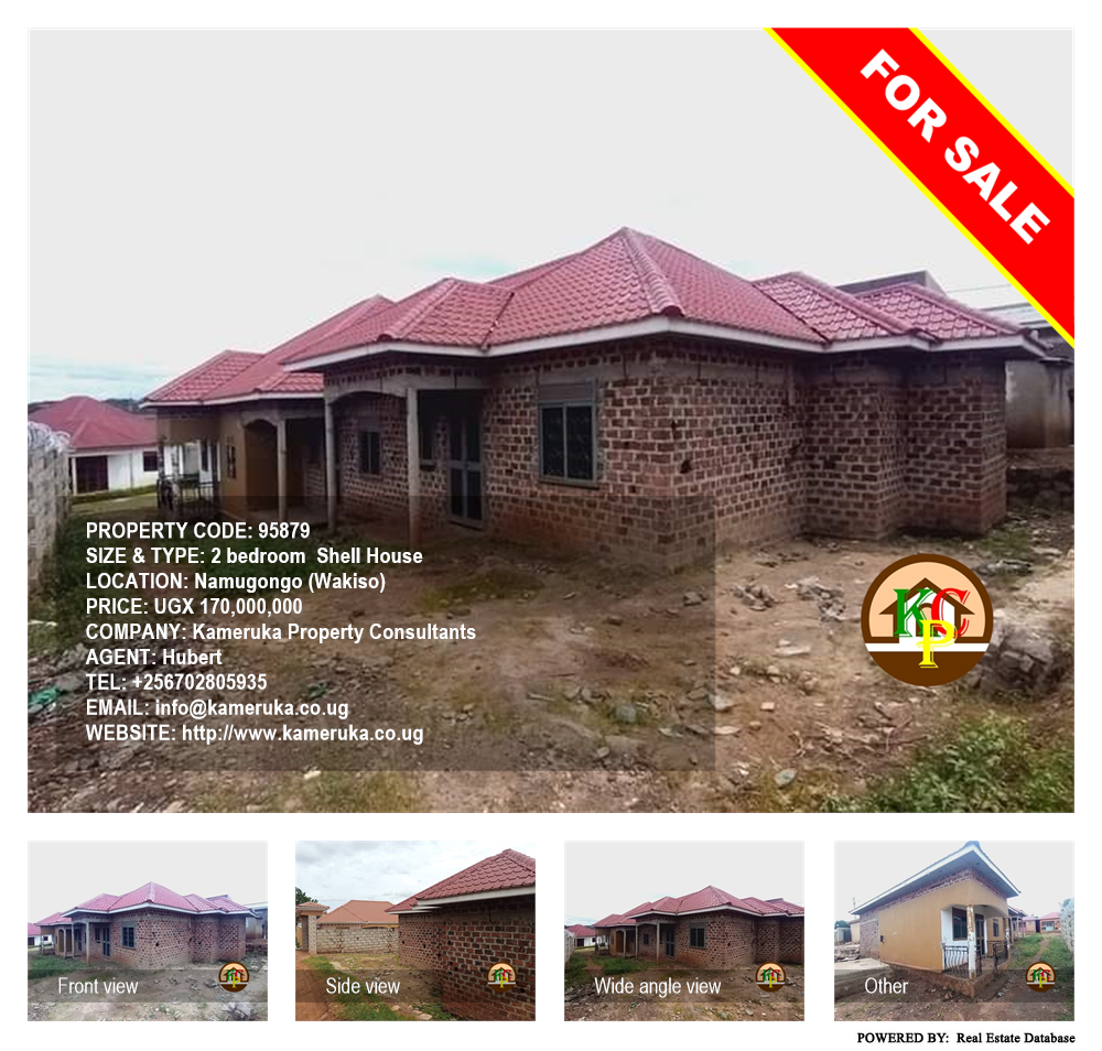 2 bedroom Shell House  for sale in Namugongo Wakiso Uganda, code: 95879