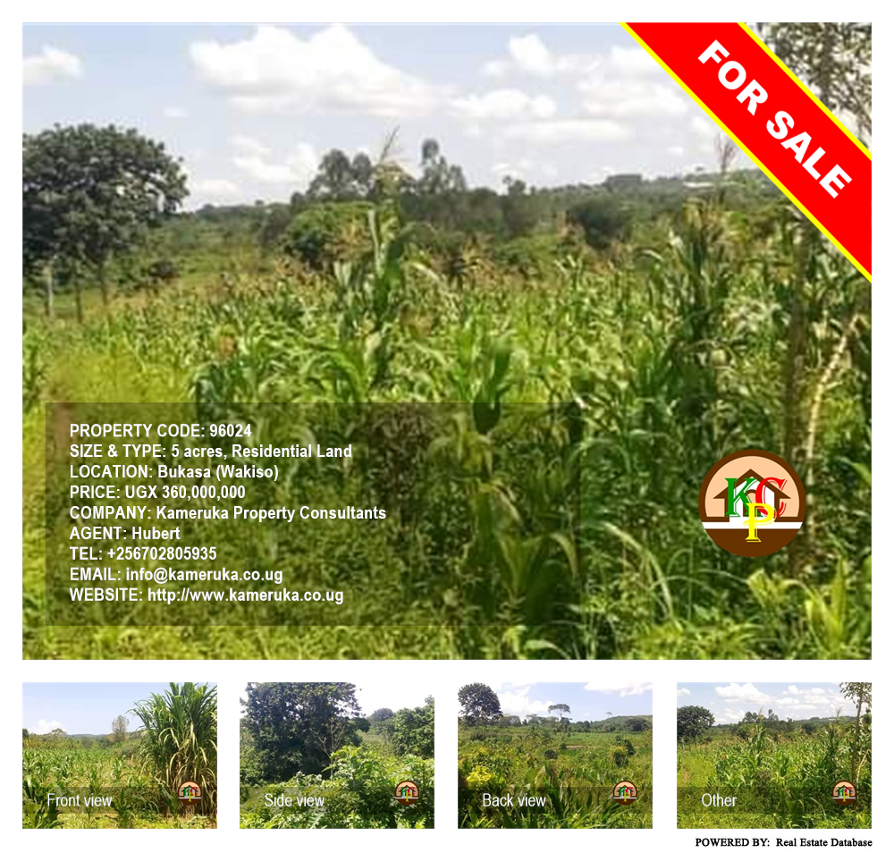 Residential Land  for sale in Bukasa Wakiso Uganda, code: 96024