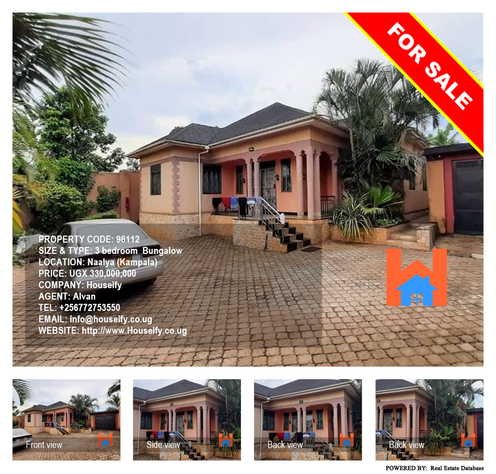 3 bedroom Bungalow  for sale in Naalya Kampala Uganda, code: 96112