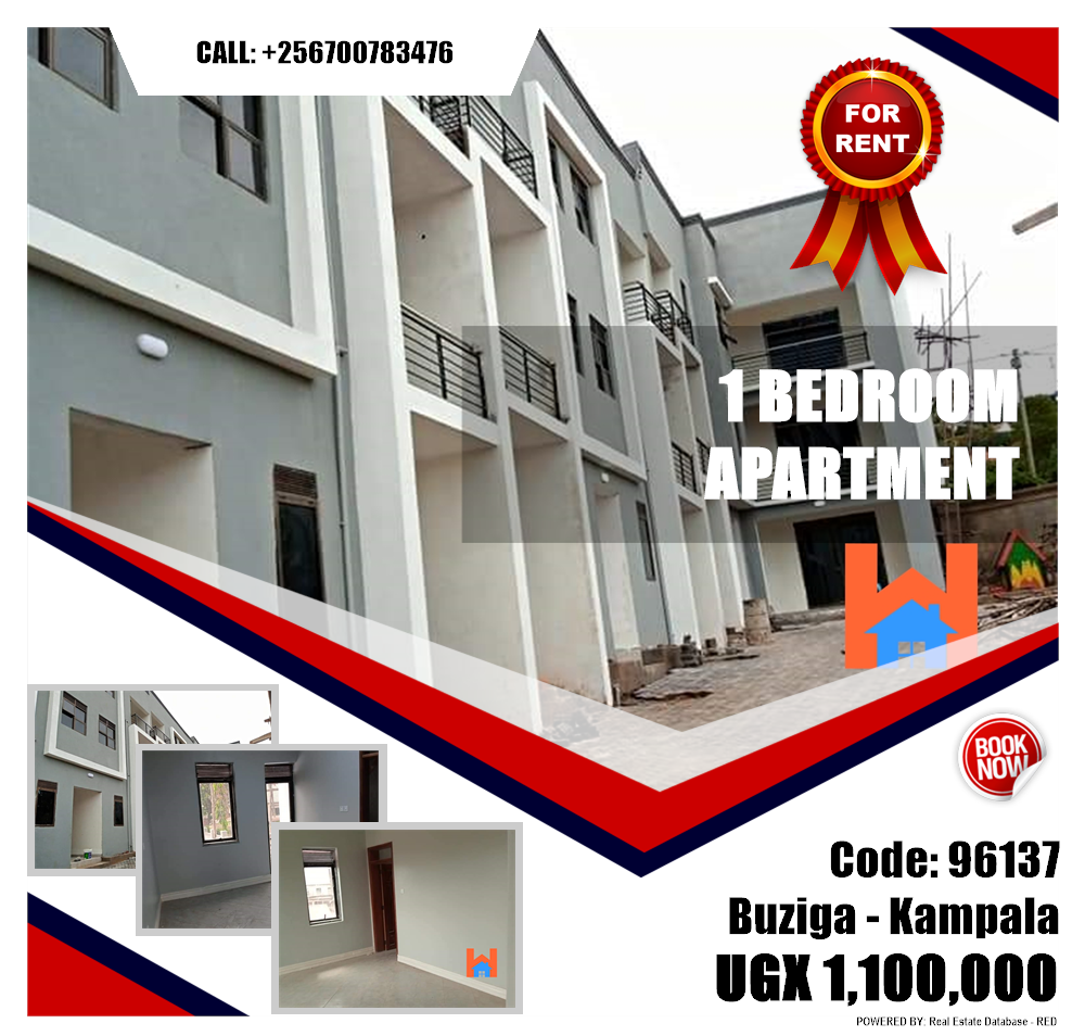 1 bedroom Apartment  for rent in Buziga Kampala Uganda, code: 96137