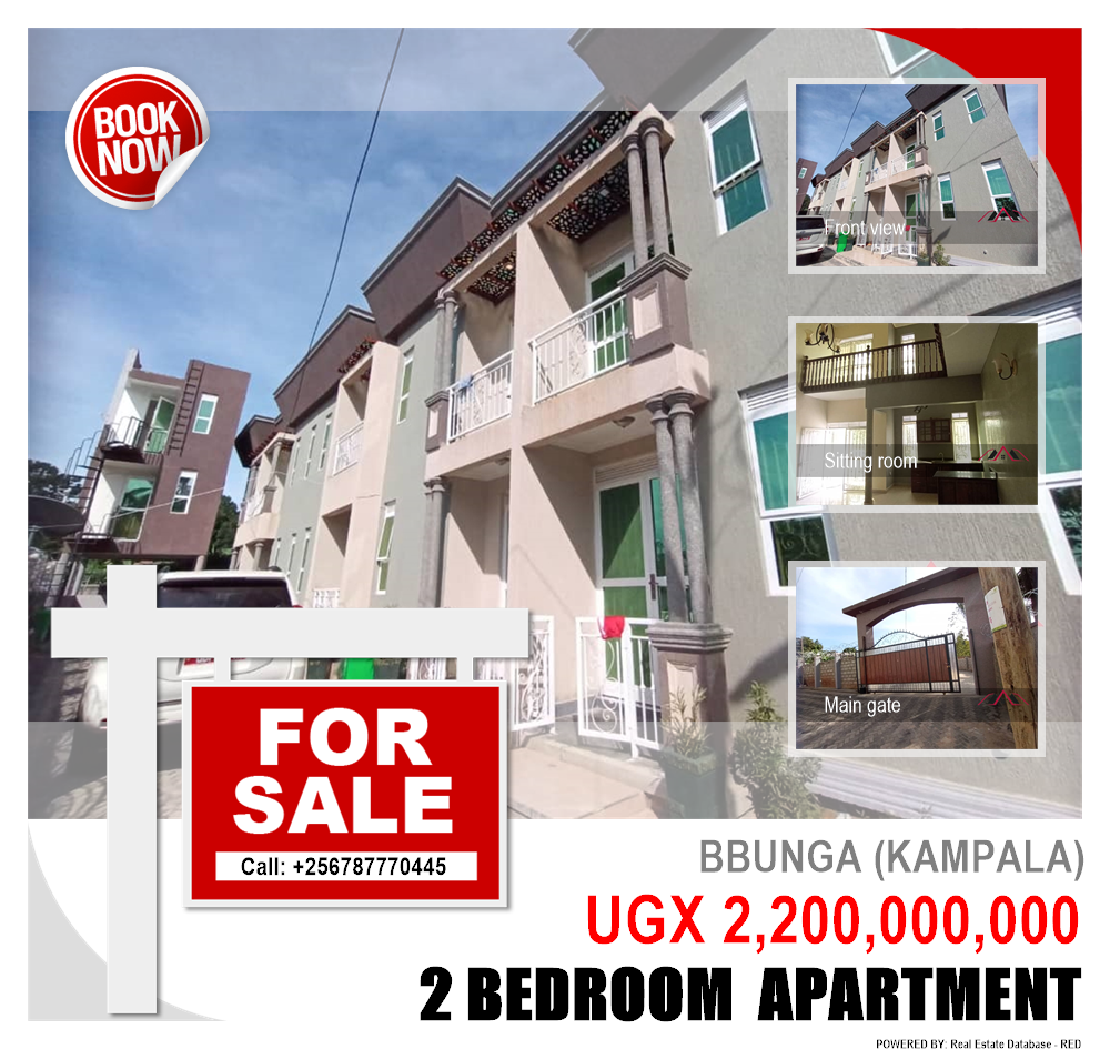 2 bedroom Apartment  for sale in Bbunga Kampala Uganda, code: 96804