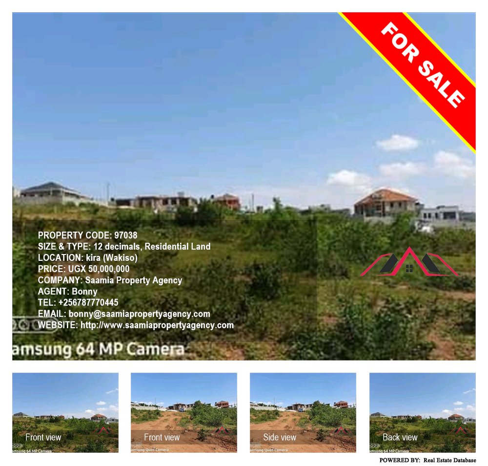 Residential Land  for sale in Kira Wakiso Uganda, code: 97038