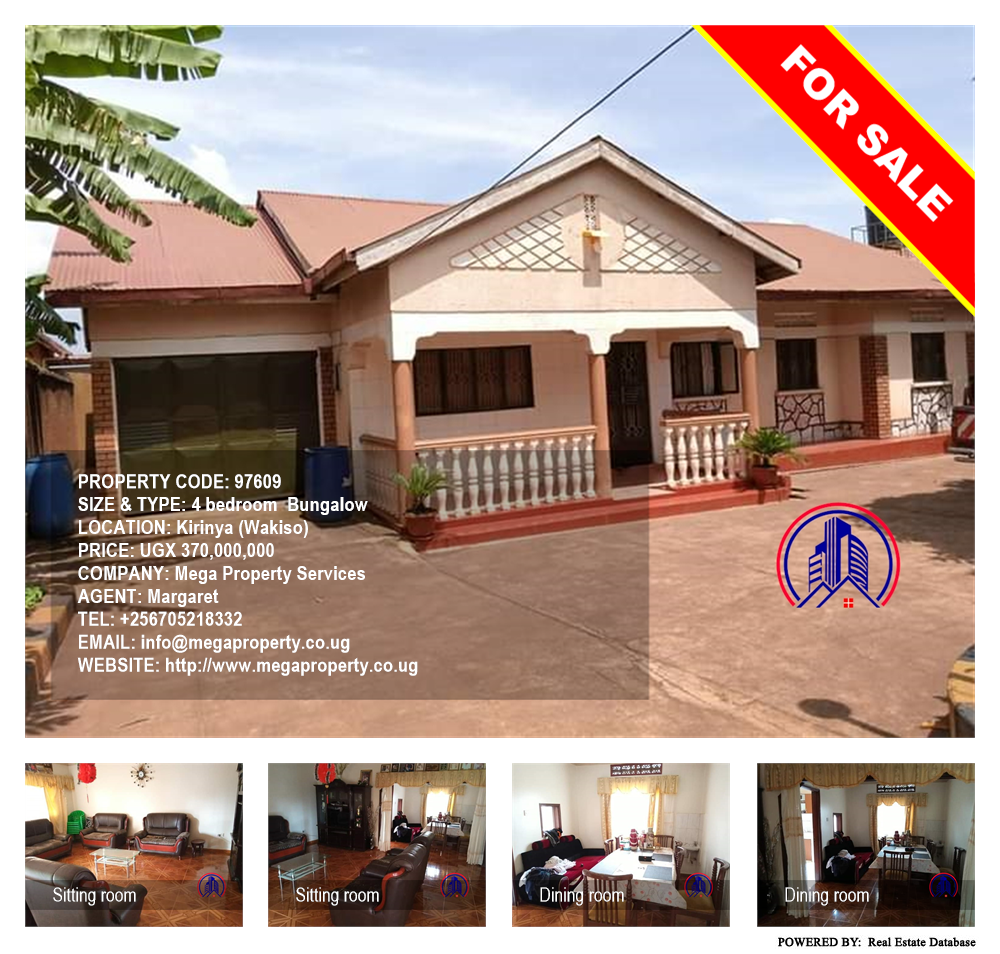 4 bedroom Bungalow  for sale in Kirinya Wakiso Uganda, code: 97609