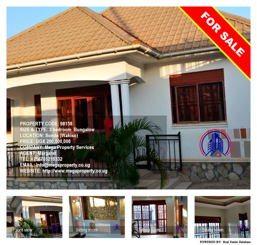 3 bedroom Bungalow  for sale in Sonde Wakiso Uganda, code: 98158