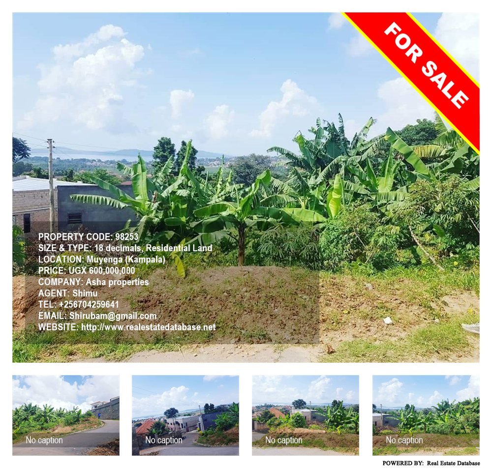 Residential Land  for sale in Muyenga Kampala Uganda, code: 98253
