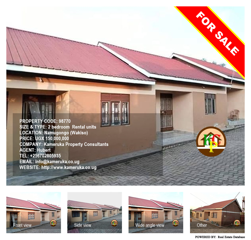 2 bedroom Rental units  for sale in Namugongo Wakiso Uganda, code: 98770