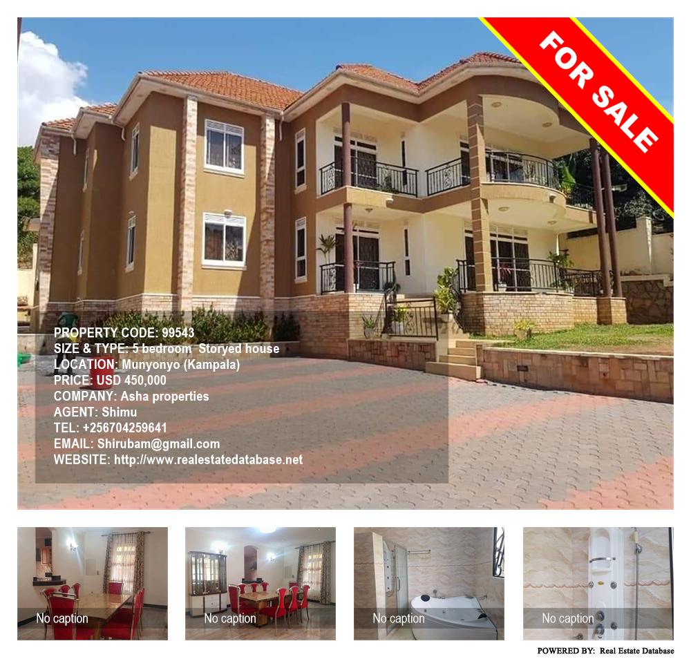 5 bedroom Storeyed house  for sale in Munyonyo Kampala Uganda, code: 99543