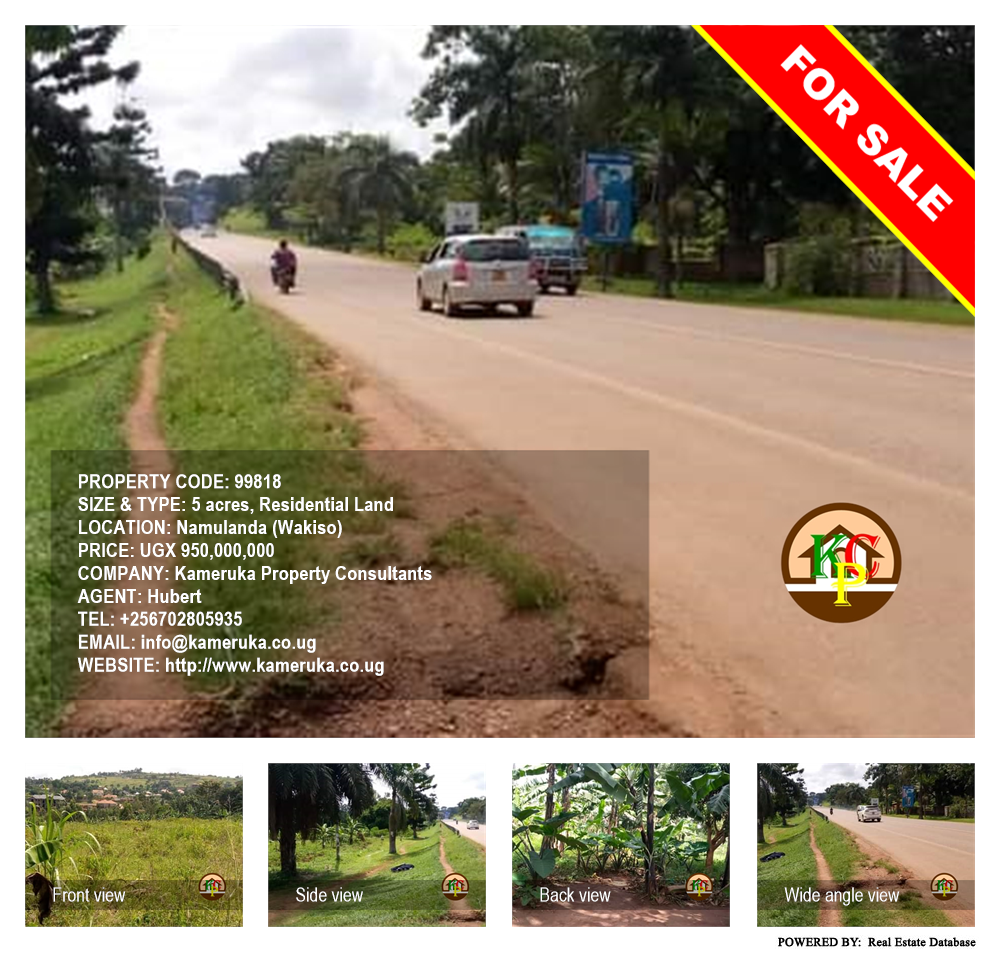 Residential Land  for sale in Namulanda Wakiso Uganda, code: 99818